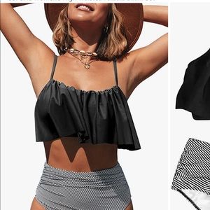 NWT high-waisted bathing suit